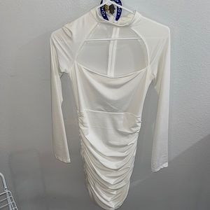 White Long Sleeve Dress